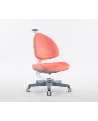 TC1008CRW BABO CHAIR (WHITE IN CORAL RED FABRIC)